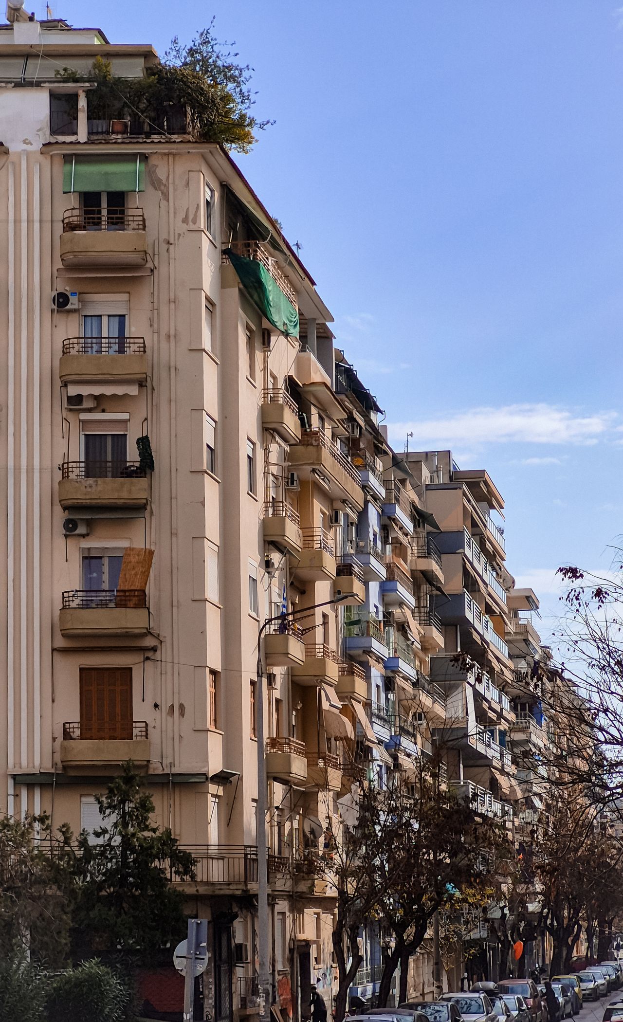 Façades de bâtiments d'habitation